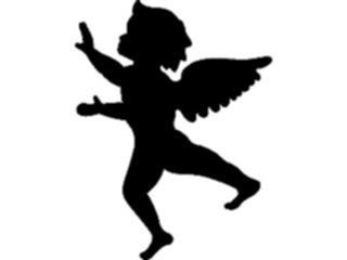 Sticker Custom Preview Image #075665 Holidays Valentines Day Cupid Silhouette2