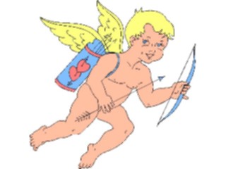 Sticker Custom Preview Image #075670 Holidays Valentines Day Cupidwith Bow4