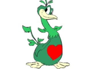 Sticker Custom Preview Image #075685 Holidays Valentines Day Dodo Bird Heart