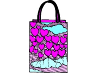 Sticker Custom Preview Image #075697 Holidays Valentines Day Gift Bag Hearts