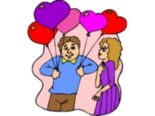 Sticker Custom Preview Image #075699 Holidays Valentines Day Gift Balloons