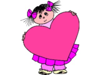 Sticker Custom Preview Image #075706 Holidays Valentines Day Girl Heart2