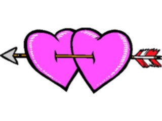 Sticker Custom Preview Image #075822 Holidays Valentines Day Heart Arrows