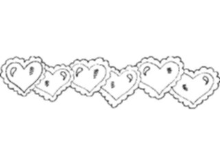 Sticker Custom Preview Image #075834 Holidays Valentines Day Heart Border08