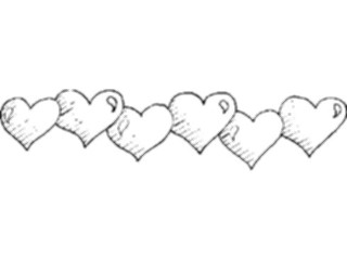 Sticker Custom Preview Image #075835 Holidays Valentines Day Heart Border09