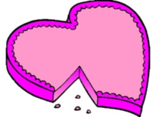 Sticker Custom Preview Image #075851 Holidays Valentines Day Heart Cake1