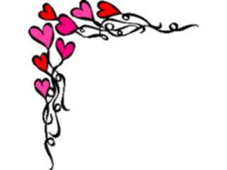 Sticker Custom Preview Image #075861 Holidays Valentines Day Heart Corner4
