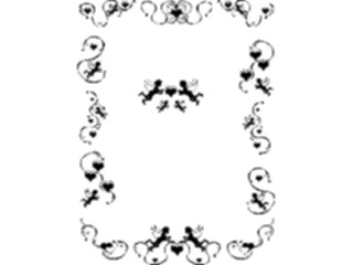 Sticker Custom Preview Image #075866 Holidays Valentines Day Heart Cupid Frame