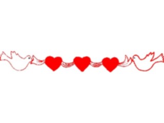 Sticker Custom Preview Image #075877 Holidays Valentines Day Heart Doves Border