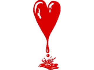 Sticker Custom Preview Image #075878 Holidays Valentines Day Heart Dripping