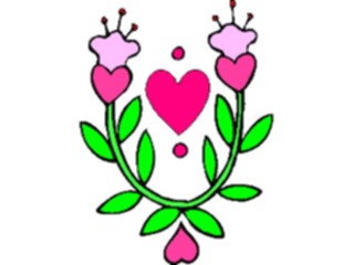 Sticker Custom Preview Image #075881 Holidays Valentines Day Heart Flower Design1