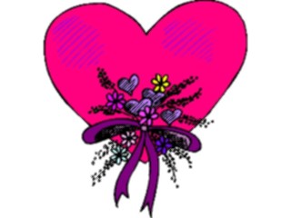 Sticker Custom Preview Image #075887 Holidays Valentines Day Heart Flowers