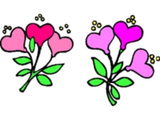 Sticker Custom Preview Image #075888 Holidays Valentines Day Heart Flowers1