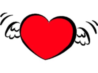 Sticker Custom Preview Image #075893 Holidays Valentines Day Heart Flying2