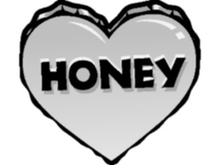 Sticker Custom Preview Image #075902 Holidays Valentines Day Heart Honey