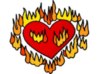 Sticker Custom Preview Image #075915 Holidays Valentines Day Hearton Fire
