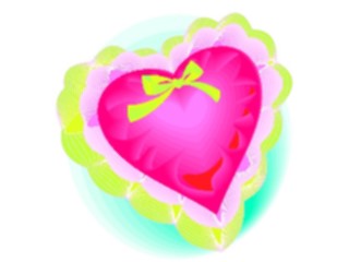 Sticker Custom Preview Image #075920 Holidays Valentines Day Heart Pillow
