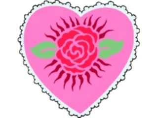 Sticker Custom Preview Image #075926 Holidays Valentines Day Heart Rose2