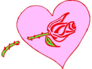 Sticker Custom Preview Image #075927 Holidays Valentines Day Heart Rose3