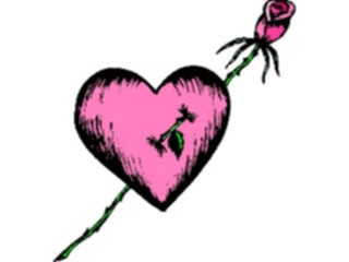 Sticker Custom Preview Image #075929 Holidays Valentines Day Heart Rose5