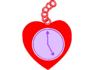 Sticker Custom Preview Image #075935 Holidays Valentines Day Heart Time Piece