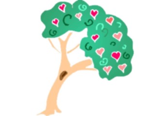 Sticker Custom Preview Image #075936 Holidays Valentines Day Heart Tree1