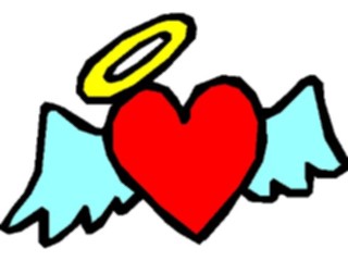 Sticker Custom Preview Image #075942 Holidays Valentines Day Heartwith Wings1