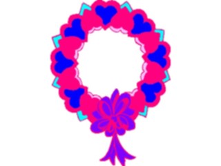 Sticker Custom Preview Image #075945 Holidays Valentines Day Heart Wreath1