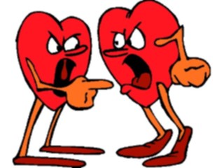Sticker Custom Preview Image #075994 Holidays Valentines Day Hearts Arguing