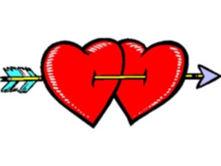 Sticker Custom Preview Image #076000 Holidays Valentines Day Hearts Arrow Red2
