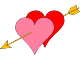 Sticker Custom Preview Image #076001 Holidays Valentines Day Hearts Arrow Red3