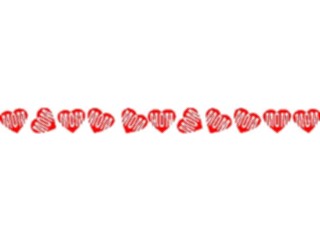 Sticker Custom Preview Image #076004 Holidays Valentines Day Hearts Border1