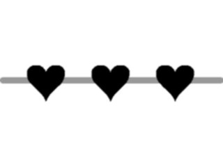 Sticker Custom Preview Image #076012 Holidays Valentines Day Heartsina Row