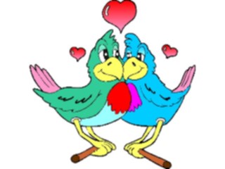 Sticker Custom Preview Image #076069 Holidays Valentines Day Lovers Birds1