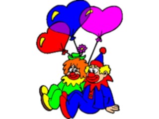 Sticker Custom Preview Image #076072 Holidays Valentines Day Lovers Clowns