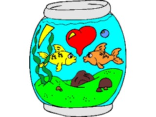 Sticker Custom Preview Image #076074 Holidays Valentines Day Lovers Fish