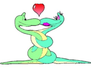 Sticker Custom Preview Image #076082 Holidays Valentines Day Lovers Snakes