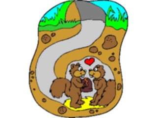 Sticker Custom Preview Image #076083 Holidays Valentines Day Lovers Squirrels