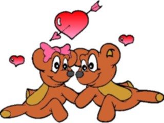 Sticker Custom Preview Image #076084 Holidays Valentines Day Lovers Teddy Bears