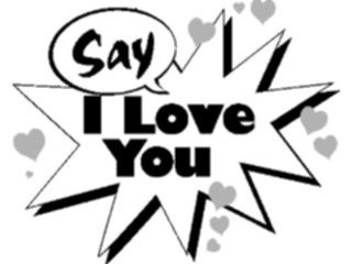 Sticker Custom Preview Image #076115 Holidays Valentines Day Say I Love You