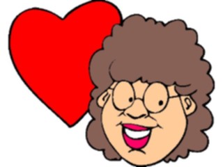 Sticker Custom Preview Image #076169 Holidays Valentines Day Woman Heart