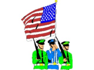 Sticker Custom Preview Image #076179 Holidays Veterans Memorial Day Color Guard