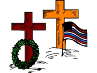 Sticker Custom Preview Image #076183 Holidays Veterans Memorial Day Crosses Memorial