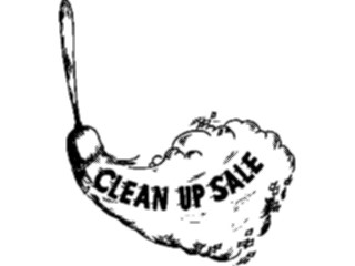 Sticker Custom Preview Image #076218 Household Advertising Clean Up Sale