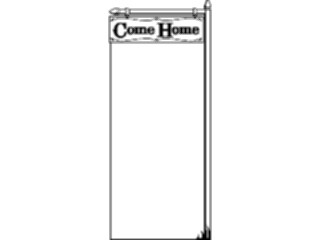 Sticker Custom Preview Image #076219 Household Advertising Come Home Frame