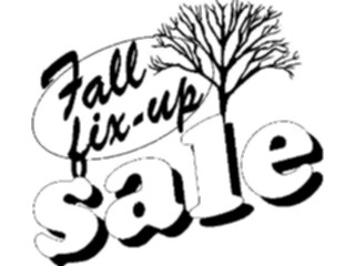 Sticker Custom Preview Image #076231 Household Advertising Fall Fix Up Sale Heading1