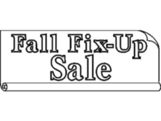 Sticker Custom Preview Image #076232 Household Advertising Fall Fix Up Sale Heading2