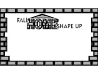 Sticker Custom Preview Image #076235 Household Advertising Fall Home Shape Up Frame