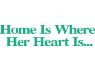 Sticker Custom Preview Image #076259 Household Advertising Homeis Where Her Heart Is