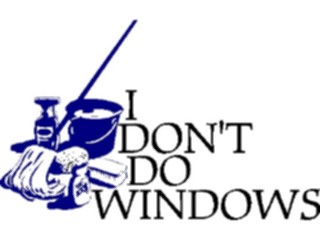 Sticker Custom Preview Image #076260 Household Advertising I Dont Do Windows